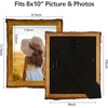 image:imageGolden State Art 6x8 Picture Frame Rustic BrownSolid WoodampBark EdgeampGlass  6x8 Picture Frame with Real Glass Cover Display PostersPhotosPrints for Wall Mounting Farmhouse Decor 1 Pack1 Pack