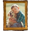 image:imageGolden State Art 6x8 Picture Frame Rustic BrownSolid WoodampBark EdgeampGlass  6x8 Picture Frame with Real Glass Cover Display PostersPhotosPrints for Wall Mounting Farmhouse Decor 1 Pack1 Pack