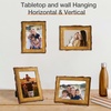 image:imageGolden State Art 6x8 Picture Frame Rustic BrownSolid WoodampBark EdgeampGlass  6x8 Picture Frame with Real Glass Cover Display PostersPhotosPrints for Wall Mounting Farmhouse Decor 1 Pack1 Pack