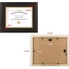 image:imageGolden State Art 85x11 Diploma Frame with Gold Trim Solid WoodGlass  Fit For 11X14 Document amp Certificates Without MatDouble MatNavy With Gold Black1 PackBrown  Black over Gold Mat