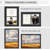 image:imageGolden State Art 85x11 Diploma Frame with Gold Trim Solid WoodGlass  Fit For 11X14 Document amp Certificates Without MatDouble MatNavy With Gold Black1 PackBlack  Navy over Gold Mat