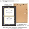 image:imageGolden State Art 85x11 Diploma Frame with Gold Trim Solid WoodGlass  Fit For 11X14 Document amp Certificates Without MatDouble MatNavy With Gold Black1 PackBrown  Navy over Gold Mat