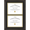 image:imageGolden State Art 85x11 Diploma Frame with Gold Trim Solid WoodGlass  Fit For 11X14 Document amp Certificates Without MatDouble MatNavy With Gold Black1 PackBrown  Black over Gold Mat