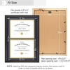 image:imageGolden State Art 85x11 Diploma Frame with Gold Trim Solid WoodGlass  Fit For 11X14 Document amp Certificates Without MatDouble MatNavy With Gold Black1 PackBlack  Navy over Gold Mat