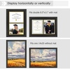 image:imageGolden State Art 85x11 Diploma Frame with Gold Trim Solid WoodGlass  Fit For 11X14 Document amp Certificates Without MatDouble MatNavy With Gold Black1 PackBlack  Black over Gold Mat