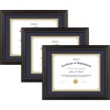 image:imageGolden State Art 85x11 Diploma Frame with Gold Trim Solid WoodGlass  Fit For 11X14 Document amp Certificates Without MatDouble MatNavy With Gold Black1 PackBrown  Navy over Gold Mat