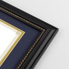 image:imageGolden State Art 85x11 Diploma Frame with Gold Trim Solid WoodGlass  Fit For 11X14 Document amp Certificates Without MatDouble MatNavy With Gold Black1 PackBlack  Navy over Gold Mat