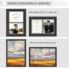image:imageGolden State Art 85x11 Diploma Frame with Gold Trim Solid WoodGlass  Fit For 11X14 Document amp Certificates Without MatDouble MatNavy With Gold Black1 PackBrown  Navy over Gold Mat