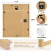 image:imageGolden State Art 85x11 Picture Frame Solid Wood with Oak GrainMat 6x8  1 Pack 85x11 Photo Frame White Mat Display for 6x8 Picture Horizontal and Vertical Tabletop or Wall Mounting Home Decor3 Pack