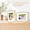 image:imageGolden State Art 85x11 Picture Frame Solid Wood with Oak GrainMat 6x8  1 Pack 85x11 Photo Frame White Mat Display for 6x8 Picture Horizontal and Vertical Tabletop or Wall Mounting Home Decor3 Pack