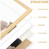 image:imageGolden State Art 85x11 Picture Frame Solid Wood with Oak GrainMat 6x8  1 Pack 85x11 Photo Frame White Mat Display for 6x8 Picture Horizontal and Vertical Tabletop or Wall Mounting Home Decor3 Pack