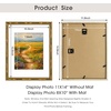 image:imageGolden State Art 8x10 Gold Vintage Bamboo Frame for 5x7 PhotoWoodGlass  Fit For 10x8 Picture Without MatReal GlassGold 1 Pack1 Pack