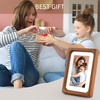 image:imageGolden State Art 8x10 Picture Frame Rounded Corner Brown Wood with Glass  8x10 Matted 5x7 with White Mat Horizontal amp Vertical for Wall and Tabletop Fit Family Photo Home Decor Holiday Party GiftBrown