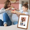 image:imageGolden State Art 8x10 Picture Frame Rounded Corner Brown Wood with Glass  8x10 Matted 5x7 with White Mat Horizontal amp Vertical for Wall and Tabletop Fit Family Photo Home Decor Holiday Party GiftBrown