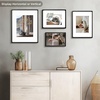 image:imageGolden State Art 8x10 Picture Frame Rounded Corner Brown Wood with Glass  8x10 Matted 5x7 with White Mat Horizontal amp Vertical for Wall and Tabletop Fit Family Photo Home Decor Holiday Party GiftBlack