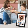 image:imageGolden State Art 8x10 Picture Frame Rounded Corner Brown Wood with Glass  8x10 Matted 5x7 with White Mat Horizontal amp Vertical for Wall and Tabletop Fit Family Photo Home Decor Holiday Party GiftBlack