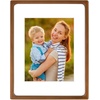 image:imageGolden State Art 8x10 Picture Frame Rounded Corner Brown Wood with Glass  8x10 Matted 5x7 with White Mat Horizontal amp Vertical for Wall and Tabletop Fit Family Photo Home Decor Holiday Party GiftBrown