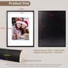image:imageGolden State Art 8x10 Picture Frame Rounded Corner Brown Wood with Glass  8x10 Matted 5x7 with White Mat Horizontal amp Vertical for Wall and Tabletop Fit Family Photo Home Decor Holiday Party GiftBlack