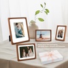 image:imageGolden State Art 8x10 Picture Frame Rounded Corner Brown Wood with Glass  8x10 Matted 5x7 with White Mat Horizontal amp Vertical for Wall and Tabletop Fit Family Photo Home Decor Holiday Party GiftBrown