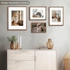 image:imageGolden State Art 8x10 Picture Frame Rounded Corner Brown Wood with Glass  8x10 Matted 5x7 with White Mat Horizontal amp Vertical for Wall and Tabletop Fit Family Photo Home Decor Holiday Party GiftBrown