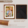 image:imageGolden State Art 8x10 Picture Frame Rounded Corner Brown Wood with Glass  8x10 Matted 5x7 with White Mat Horizontal amp Vertical for Wall and Tabletop Fit Family Photo Home Decor Holiday Party GiftBrown