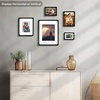 image:imageGolden State Art 8x10 Picture Frame Rounded Corner Brown Wood with Glass  8x10 Matted 5x7 with White Mat Horizontal amp Vertical for Wall and Tabletop Fit Family Photo Home Decor Holiday Party GiftBlack