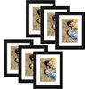 image:imageGolden State Art 8x10 Picture Frame Set of 3  Gold  Matted to 5x7 Photo with Plexiglass  Decorative Gallery Frame Set for Wall or Tabletop DisplayBlack