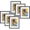 image:imageGolden State Art 8x10 Picture Frame Set of 3  Gold  Matted to 5x7 Photo with Plexiglass  Decorative Gallery Frame Set for Wall or Tabletop DisplayBlack