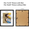 image:imageGolden State Art 8x10 Picture Frame Set of 3  Gold  Matted to 5x7 Photo with Plexiglass  Decorative Gallery Frame Set for Wall or Tabletop DisplayBlack