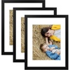 image:imageGolden State Art 8x10 Picture Frame Set of 3  Gold  Matted to 5x7 Photo with Plexiglass  Decorative Gallery Frame Set for Wall or Tabletop DisplayBlack