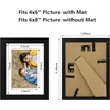 image:imageGolden State Art 8x10 Picture Frame Set of 3  Gold  Matted to 5x7 Photo with Plexiglass  Decorative Gallery Frame Set for Wall or Tabletop DisplayBlack
