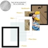 image:imageGolden State Art 8x10 Picture Frame Set of 3  Gold  Matted to 5x7 Photo with Plexiglass  Decorative Gallery Frame Set for Wall or Tabletop DisplayBlack