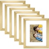 image:imageGolden State Art 8x10 Picture Frame Set of 3  Gold  Matted to 5x7 Photo with Plexiglass  Decorative Gallery Frame Set for Wall or Tabletop DisplayGold