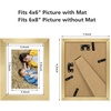 image:imageGolden State Art 8x10 Picture Frame Set of 3  Gold  Matted to 5x7 Photo with Plexiglass  Decorative Gallery Frame Set for Wall or Tabletop DisplayGold