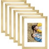 image:imageGolden State Art 8x10 Picture Frame Set of 3  Gold  Matted to 5x7 Photo with Plexiglass  Decorative Gallery Frame Set for Wall or Tabletop DisplayGold