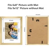 image:imageGolden State Art 8x10 Picture Frame Set of 3  Gold  Matted to 5x7 Photo with Plexiglass  Decorative Gallery Frame Set for Wall or Tabletop DisplayGold