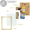 image:imageGolden State Art 8x10 Picture Frame Set of 3  Gold  Matted to 5x7 Photo with Plexiglass  Decorative Gallery Frame Set for Wall or Tabletop DisplayGold
