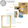 image:imageGolden State Art 8x10 Picture Frame Set of 3  Gold  Matted to 5x7 Photo with Plexiglass  Decorative Gallery Frame Set for Wall or Tabletop DisplayGold