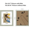 image:imageGolden State Art 8x10 Picture Frame Set of 3  Gold  Matted to 5x7 Photo with Plexiglass  Decorative Gallery Frame Set for Wall or Tabletop DisplayGrey