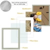 image:imageGolden State Art 8x10 Picture Frame Set of 3  Gold  Matted to 5x7 Photo with Plexiglass  Decorative Gallery Frame Set for Wall or Tabletop DisplayGrey