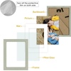 image:imageGolden State Art 8x10 Picture Frame Set of 3  Gold  Matted to 5x7 Photo with Plexiglass  Decorative Gallery Frame Set for Wall or Tabletop DisplayGrey