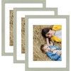 image:imageGolden State Art 8x10 Picture Frame Set of 3  Gold  Matted to 5x7 Photo with Plexiglass  Decorative Gallery Frame Set for Wall or Tabletop DisplayGrey