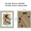 image:imageGolden State Art 8x10 Picture Frame Set of 3  Gold  Matted to 5x7 Photo with Plexiglass  Decorative Gallery Frame Set for Wall or Tabletop DisplayGrey