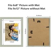 image:imageGolden State Art 8x10 Picture Frame Set of 3  Gold  Matted to 5x7 Photo with Plexiglass  Decorative Gallery Frame Set for Wall or Tabletop DisplayGrey