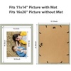 image:imageGolden State Art 8x10 Picture Frame Set of 3  Gold  Matted to 5x7 Photo with Plexiglass  Decorative Gallery Frame Set for Wall or Tabletop DisplayGrey