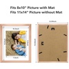 image:imageGolden State Art 8x10 Picture Frame Set of 3  Gold  Matted to 5x7 Photo with Plexiglass  Decorative Gallery Frame Set for Wall or Tabletop DisplayRose Gold