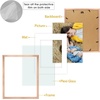 image:imageGolden State Art 8x10 Picture Frame Set of 3  Gold  Matted to 5x7 Photo with Plexiglass  Decorative Gallery Frame Set for Wall or Tabletop DisplayRose Gold