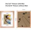 image:imageGolden State Art 8x10 Picture Frame Set of 3  Gold  Matted to 5x7 Photo with Plexiglass  Decorative Gallery Frame Set for Wall or Tabletop DisplayRose Gold