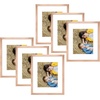 image:imageGolden State Art 8x10 Picture Frame Set of 3  Gold  Matted to 5x7 Photo with Plexiglass  Decorative Gallery Frame Set for Wall or Tabletop DisplayRose Gold