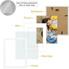 image:imageGolden State Art 8x10 Picture Frame Set of 3  Gold  Matted to 5x7 Photo with Plexiglass  Decorative Gallery Frame Set for Wall or Tabletop DisplayWhite
